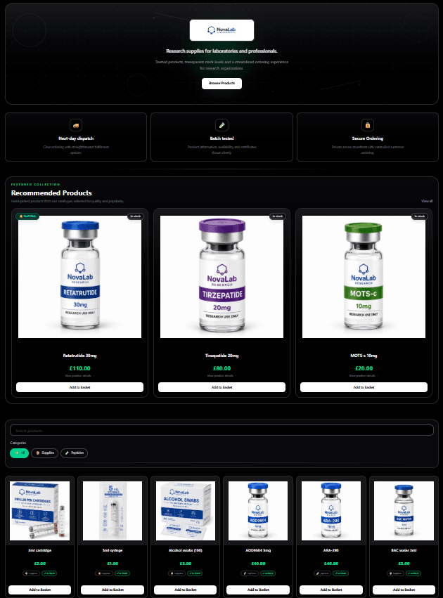 Laboratory StockPortal storefront